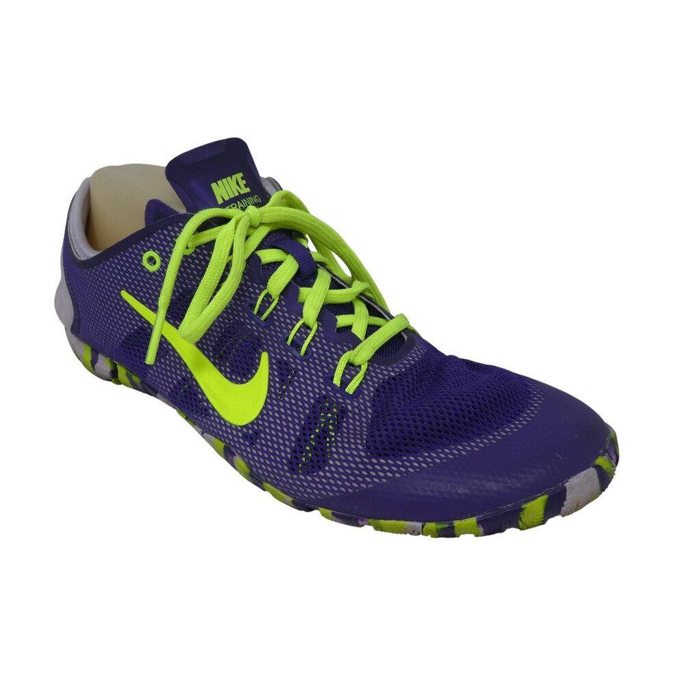 Nike‎ Free Cross Bionic Purple Yellow Training Athletic Running Shoes Sneakers